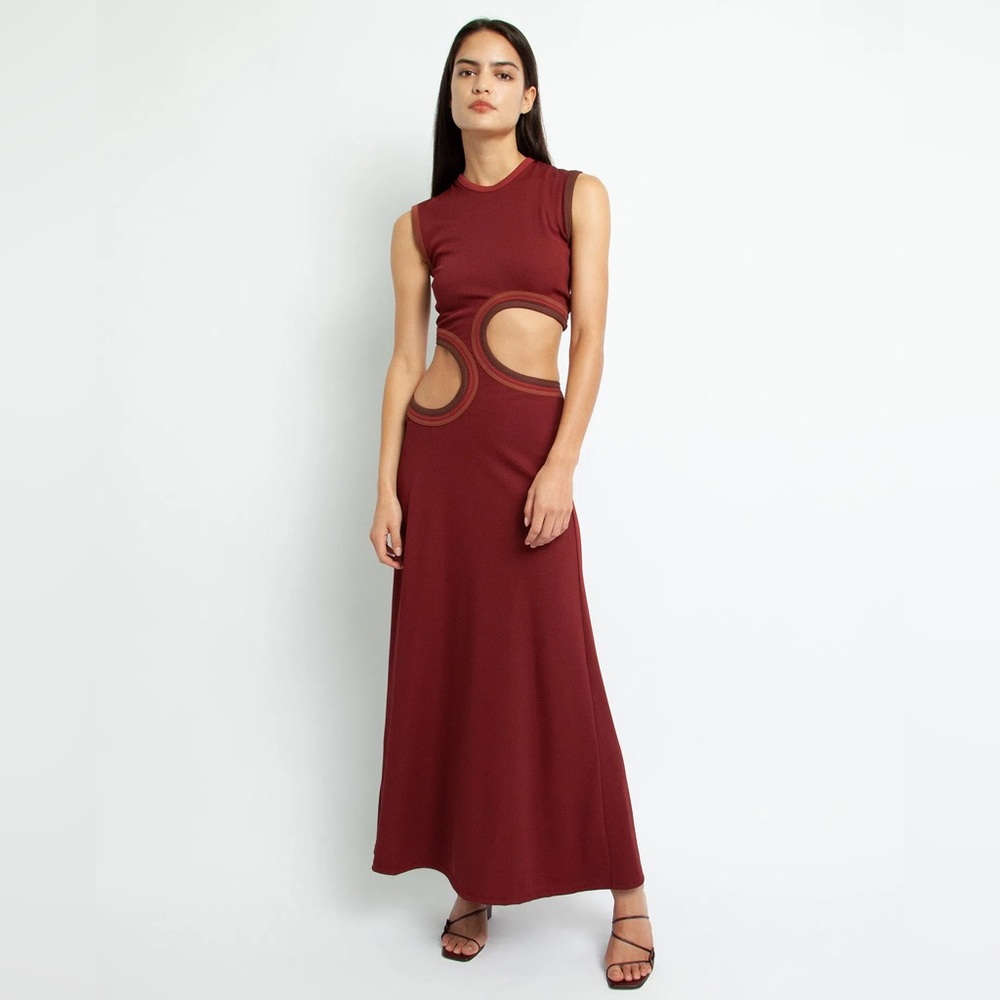 Christopher Esber Paisley Cut Out Maxi